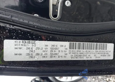 2015 Dodge Journey American Value Pkg z USA, uszkodzony, nr VIN 3C4PDCAB9FT737472